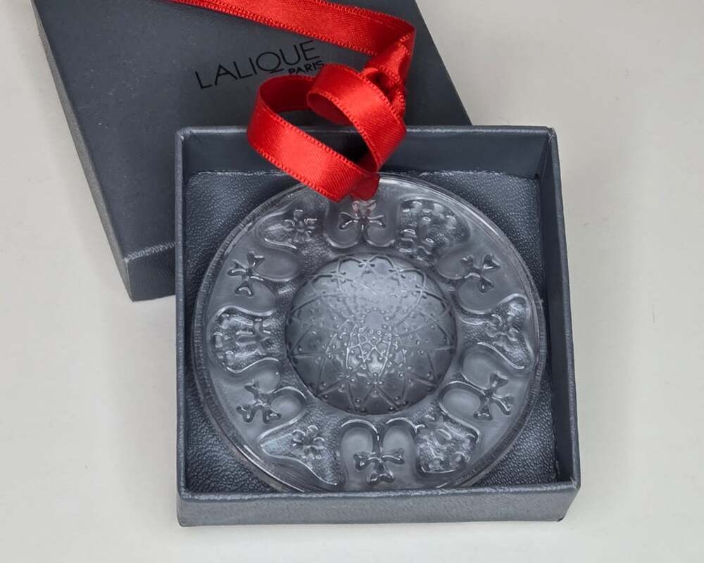 Lalique Crystal 1997 Anastasia Christmas Ornament in Box